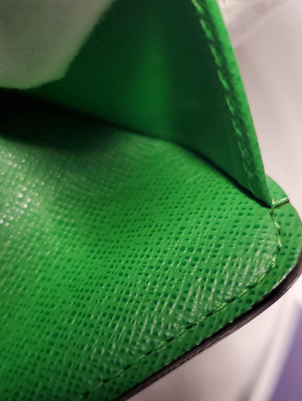 Authentic Louis Vuitton Brown Monogram Wallet with Green Accents - Picture 15 of 16